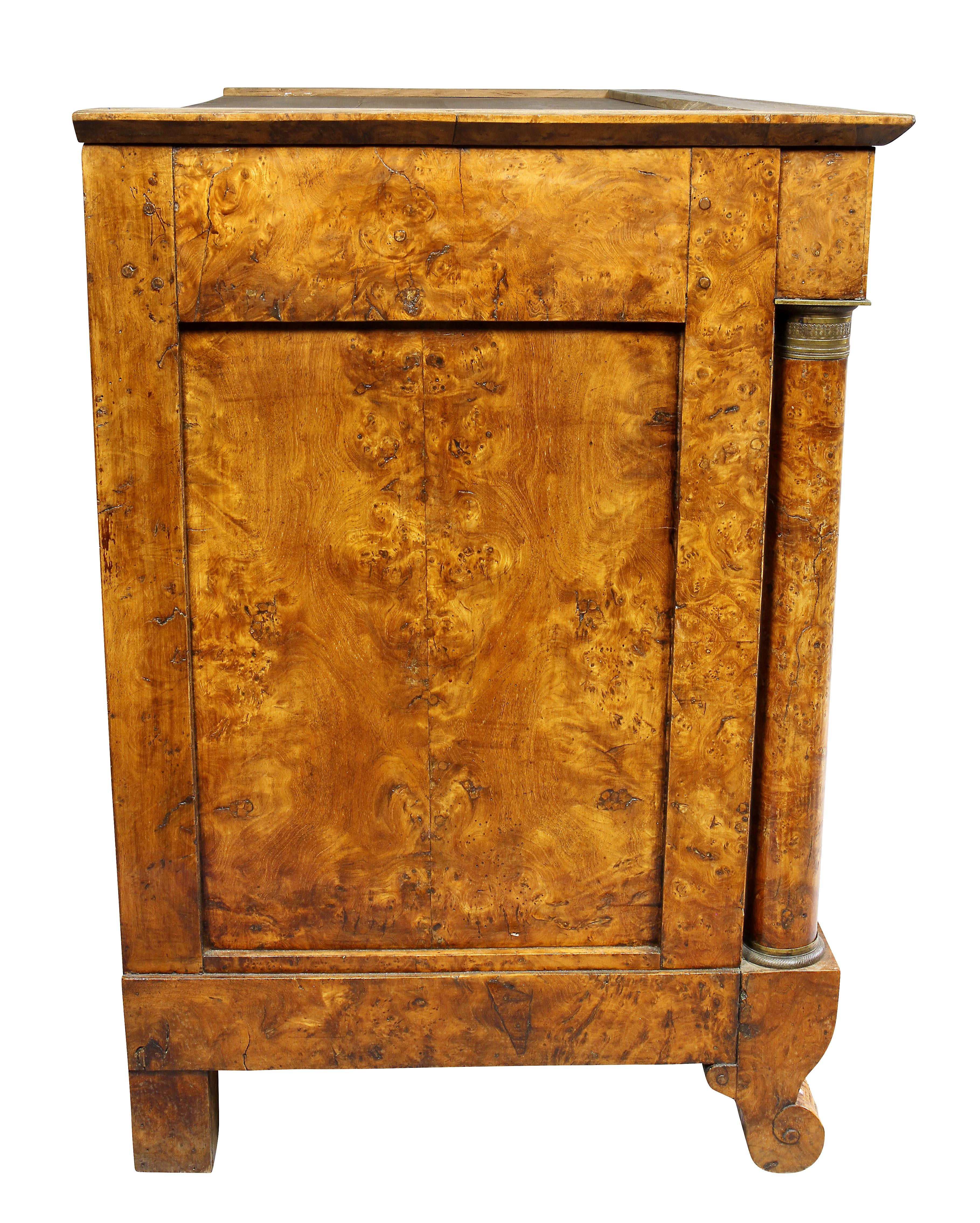 Charles X Burl Elm Commode 5
