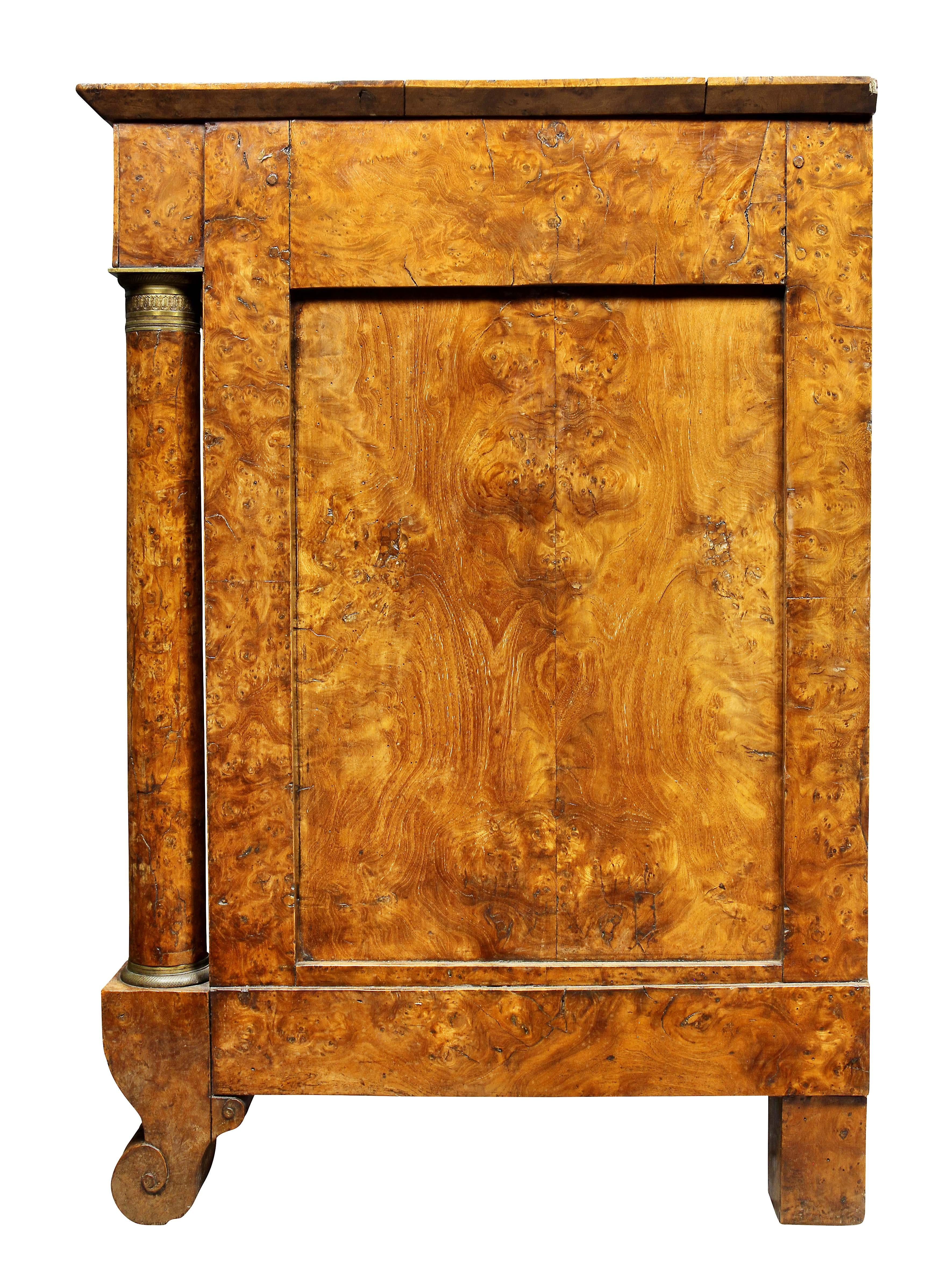 Charles X Burl Elm Commode 6