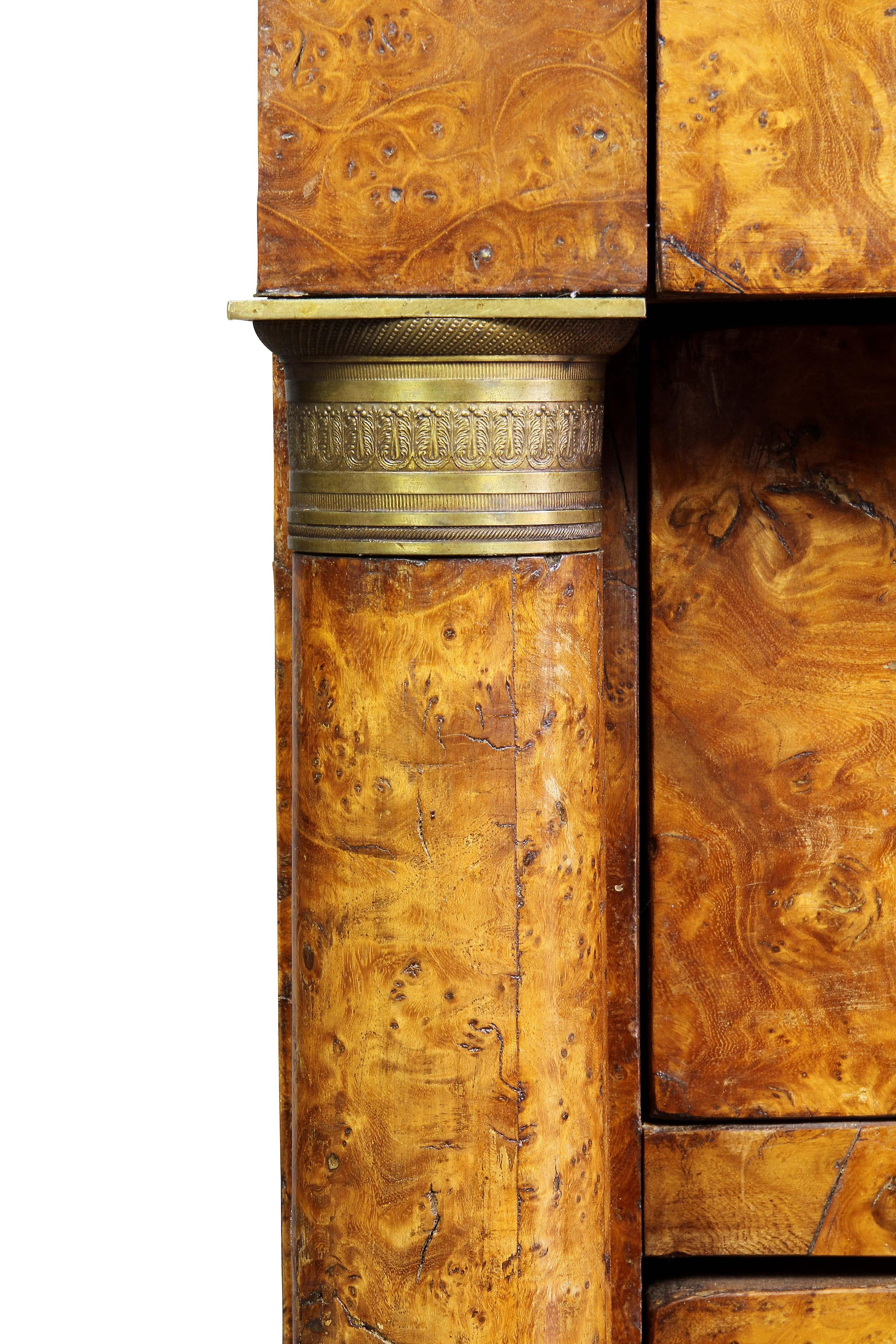 Charles X Burl Elm Commode 1