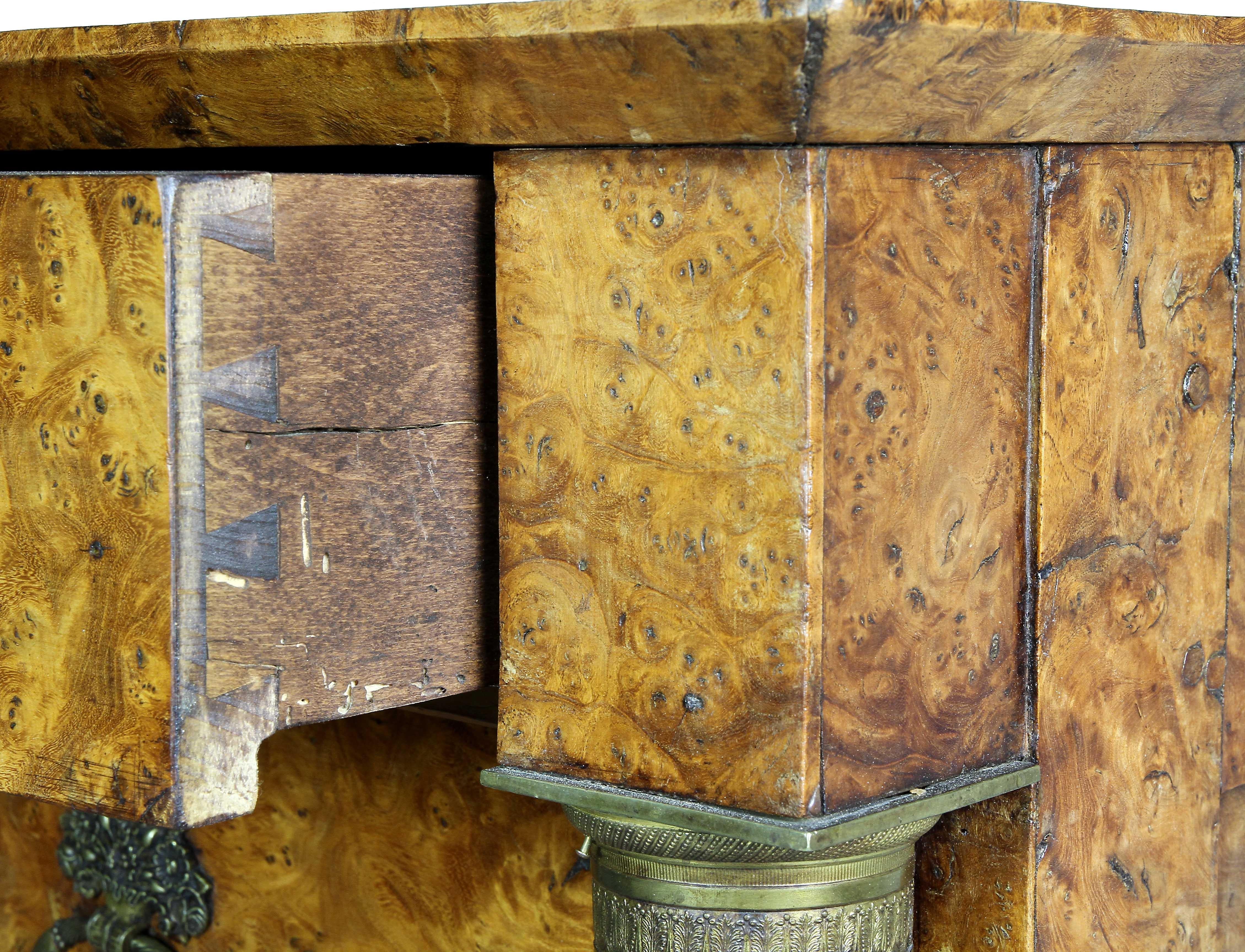 Charles X Burl Elm Commode 2