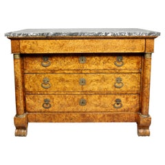 Charles X Burl Elm Commode