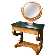 Charles X Burr Maple Dressing Table