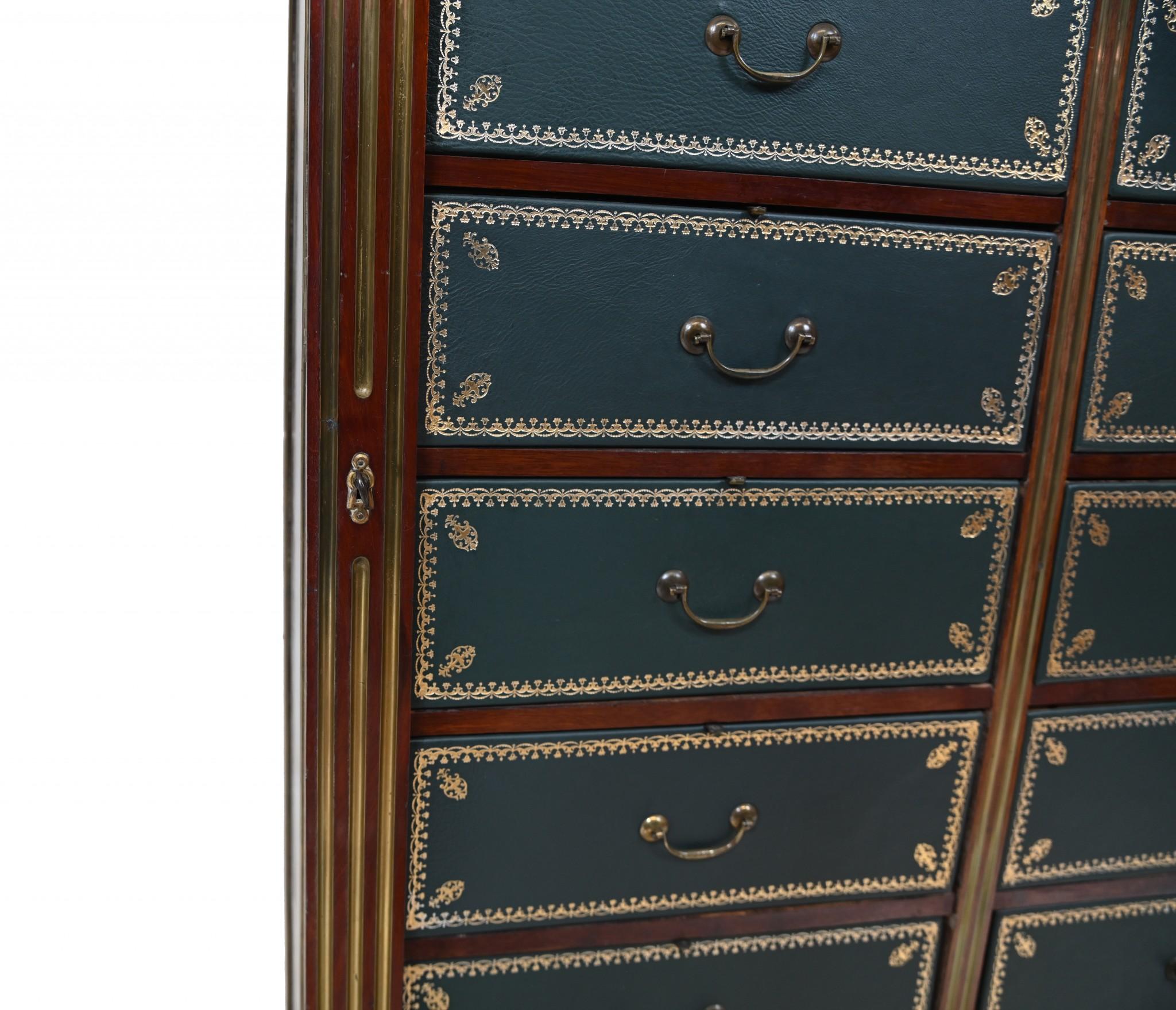 Charles X Cartonnier Chest Drawers French Antique Mahogany 1815 For Sale 4