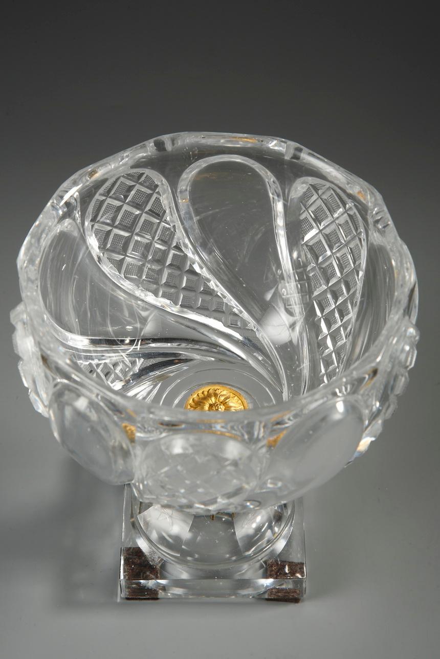 Charles X Cut-Crystal and Gilt Bronze Cup 8