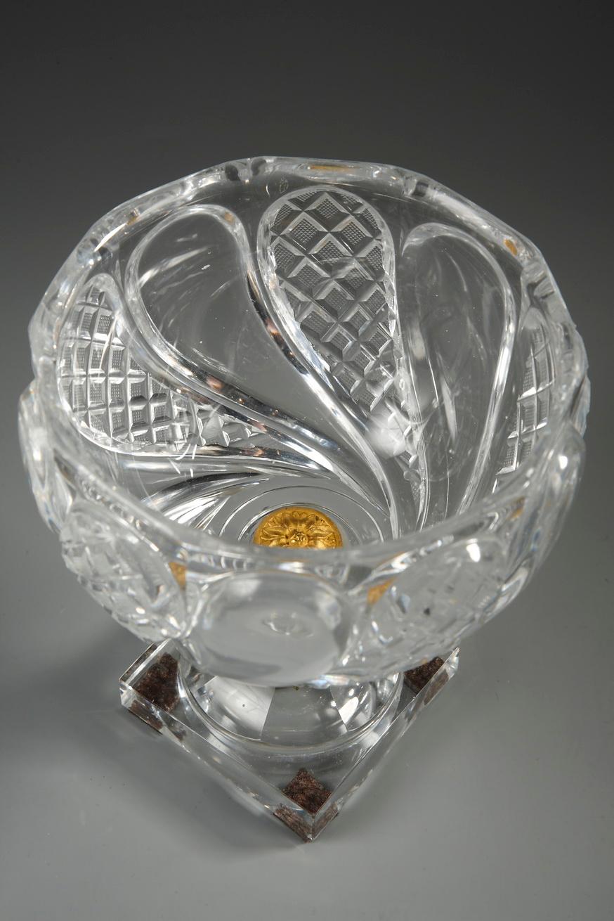 Charles X Cut-Crystal and Gilt Bronze Cup 9
