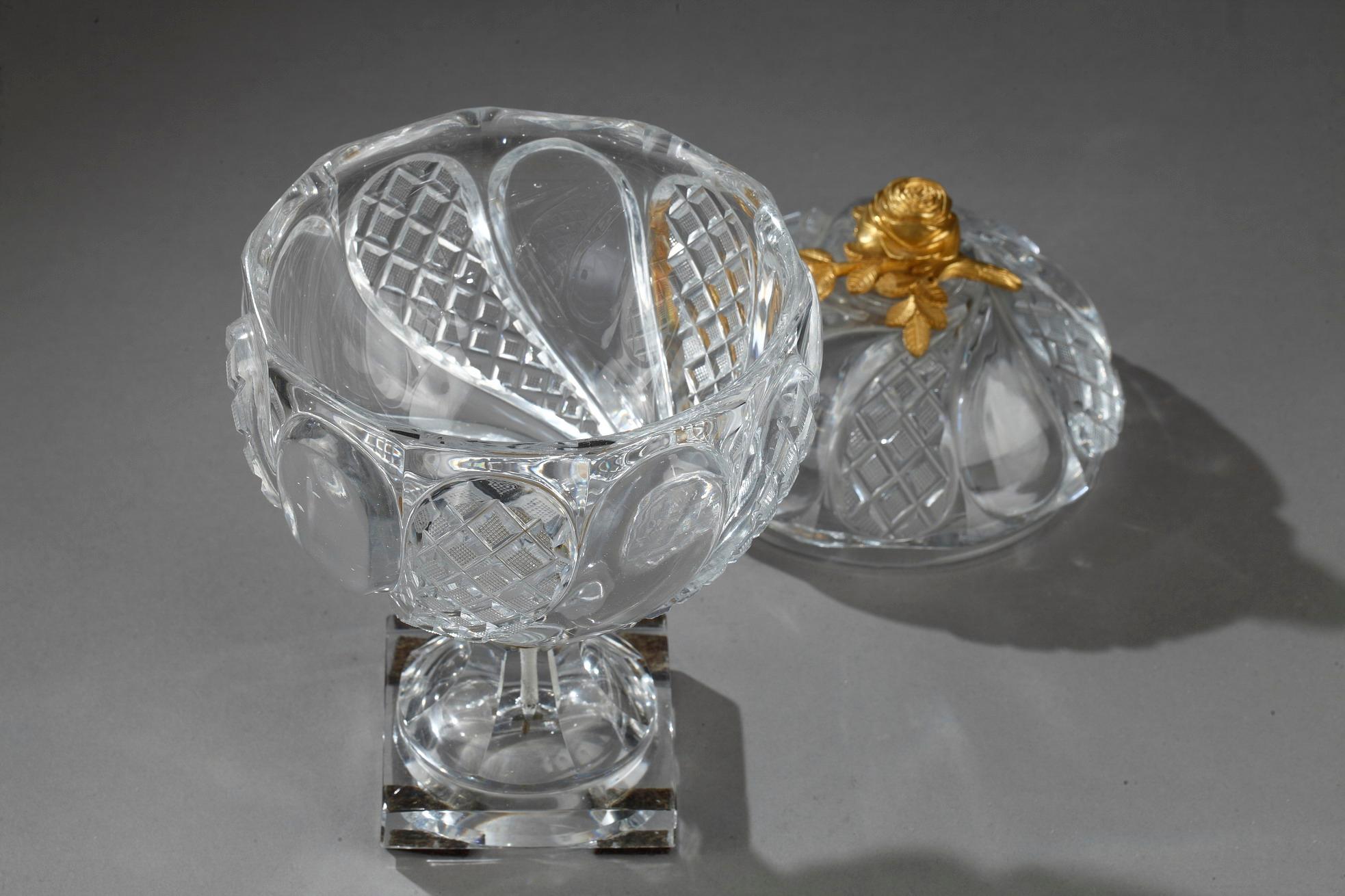 Charles X Cut-Crystal and Gilt Bronze Cup 1