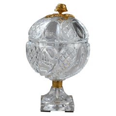 Charles X Cut-Crystal and Gilt Bronze Cup