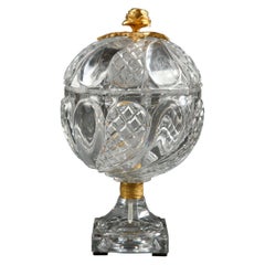 Charles X Cut-Crystal and Gilt Bronze Goblet