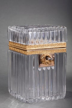 Charles X Cut Crystal Casket with Ormulu Mounts