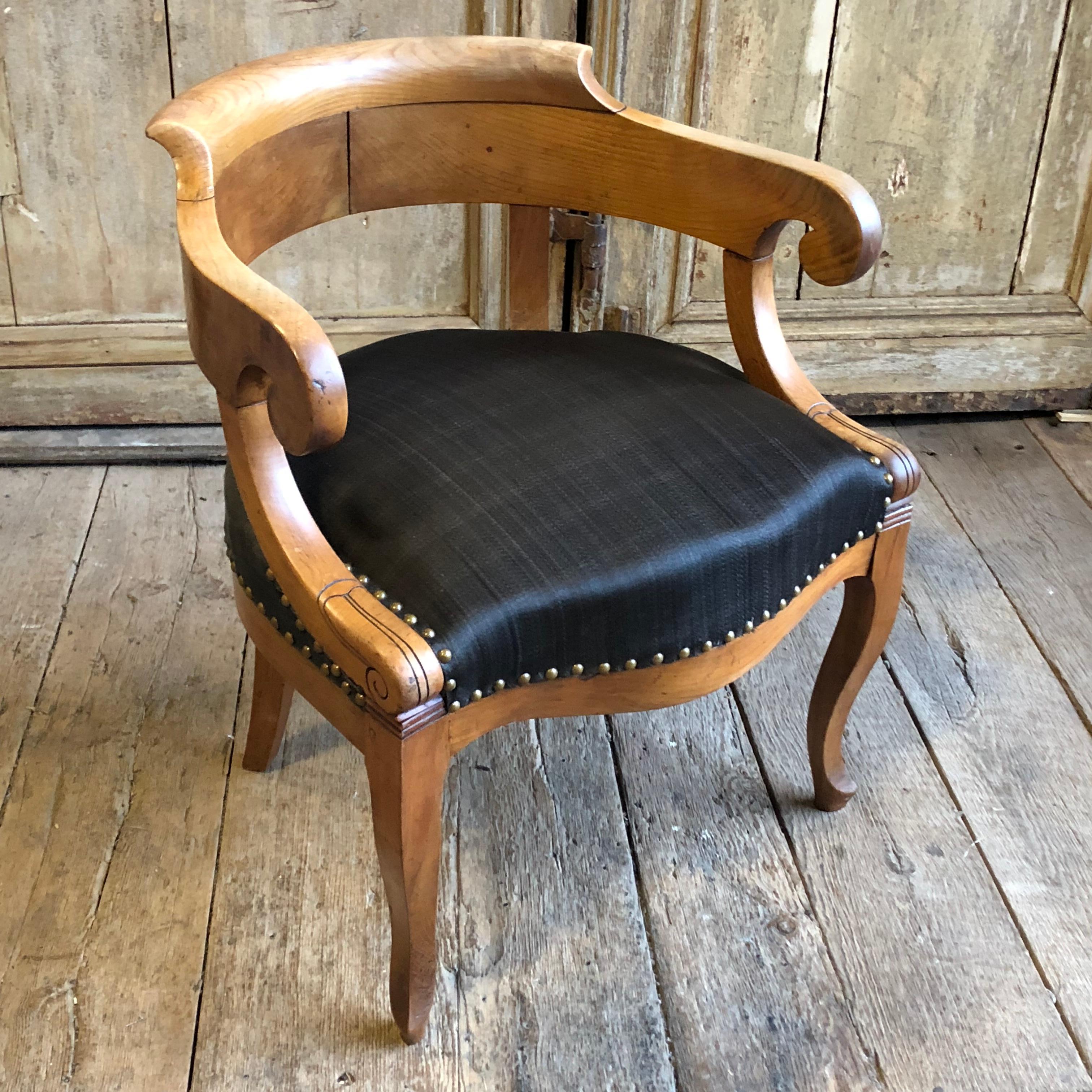 Charles X Desk Chair, 1820s 5
