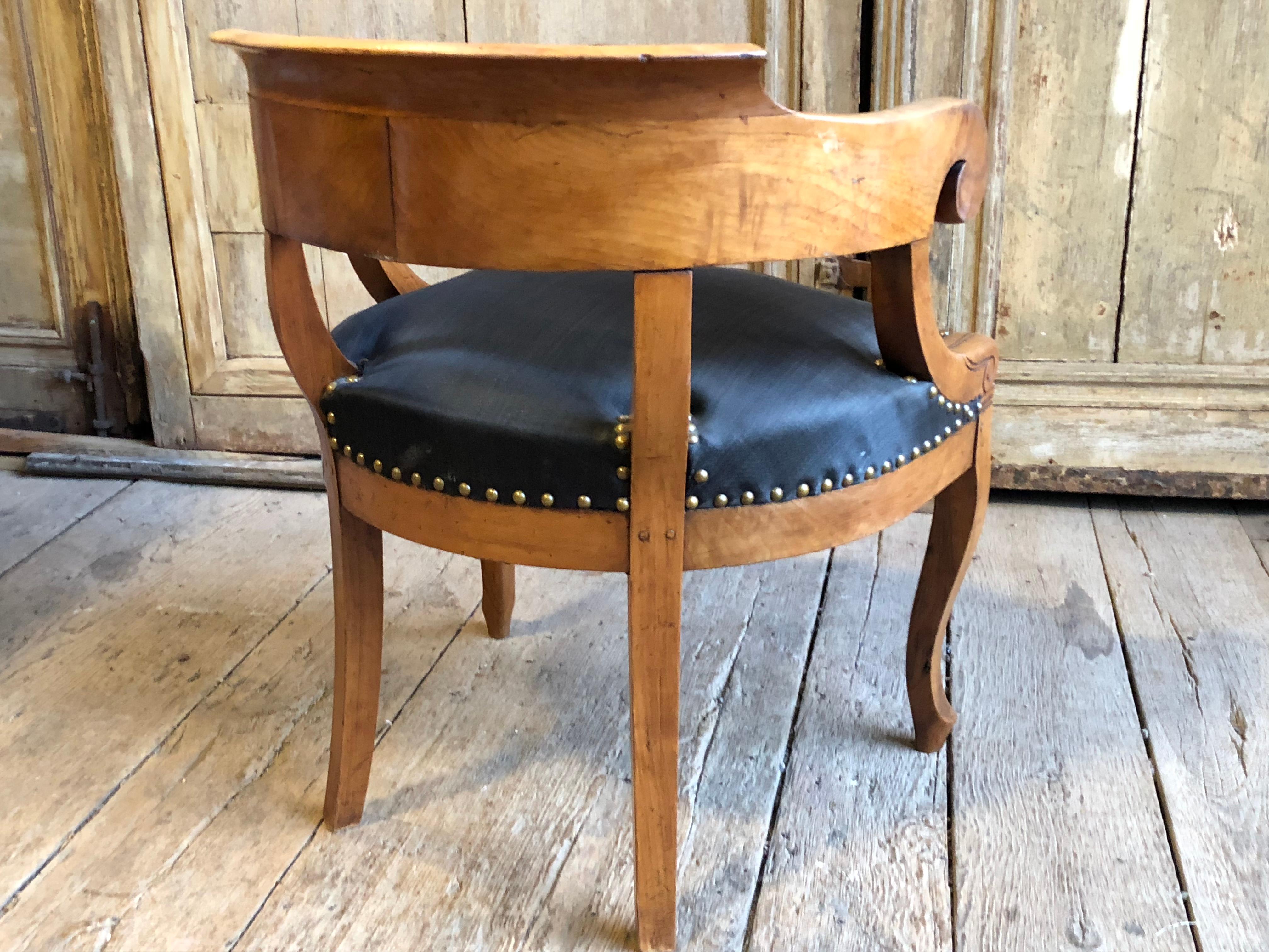 Charles X Desk Chair, 1820s 3