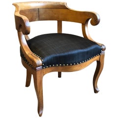 Antique Charles X Desk Chair, 1820s