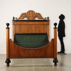 Charles X Double Bed Cherry Italy XIX Century