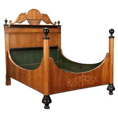 Charles X Double Bed Cherry Italy XIX Century