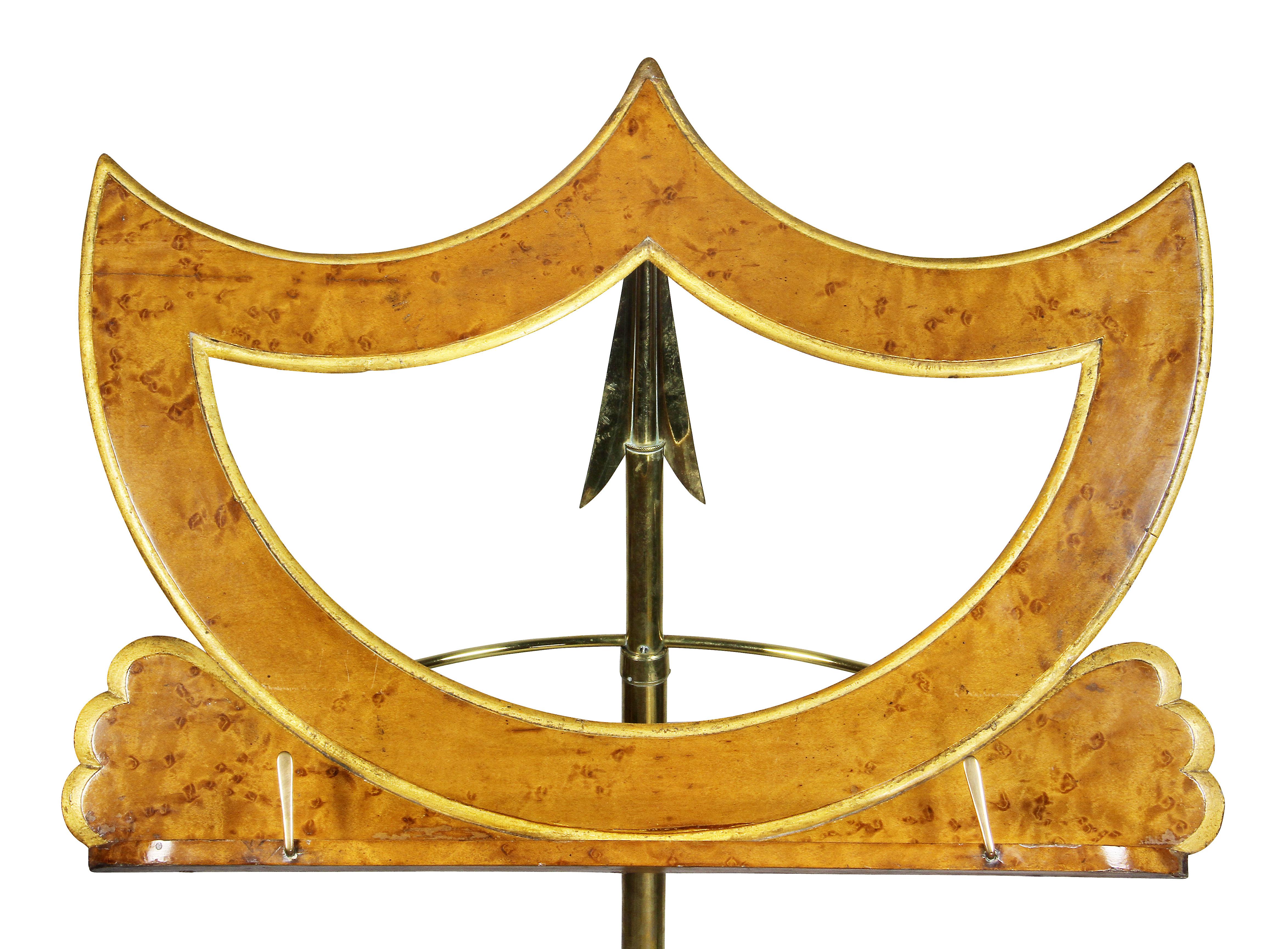 gold music stand