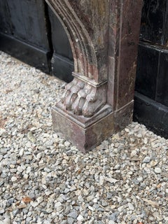 Chimenea de Charles X en mármol de Waulsort, siglo XIX