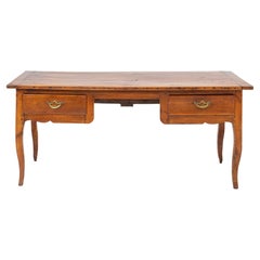Charles X French Provincial Cherry Wood Desk