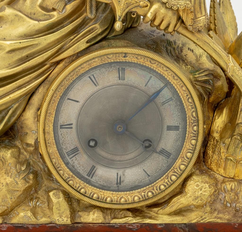 Charles X Gilt Bronze and Rouge Griotte Marble 