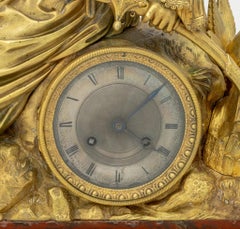 Charles X Gilt Bronze and Marble "Mamelouk" Clock