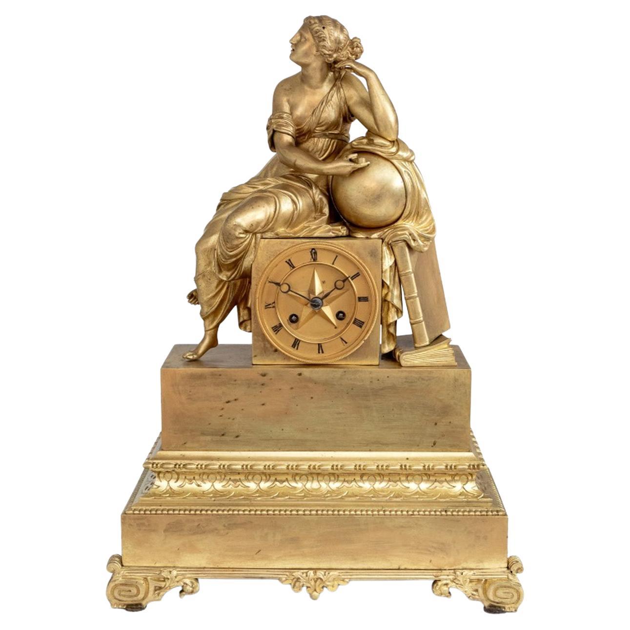 Orologio figurato Charles X in bronzo dorato
