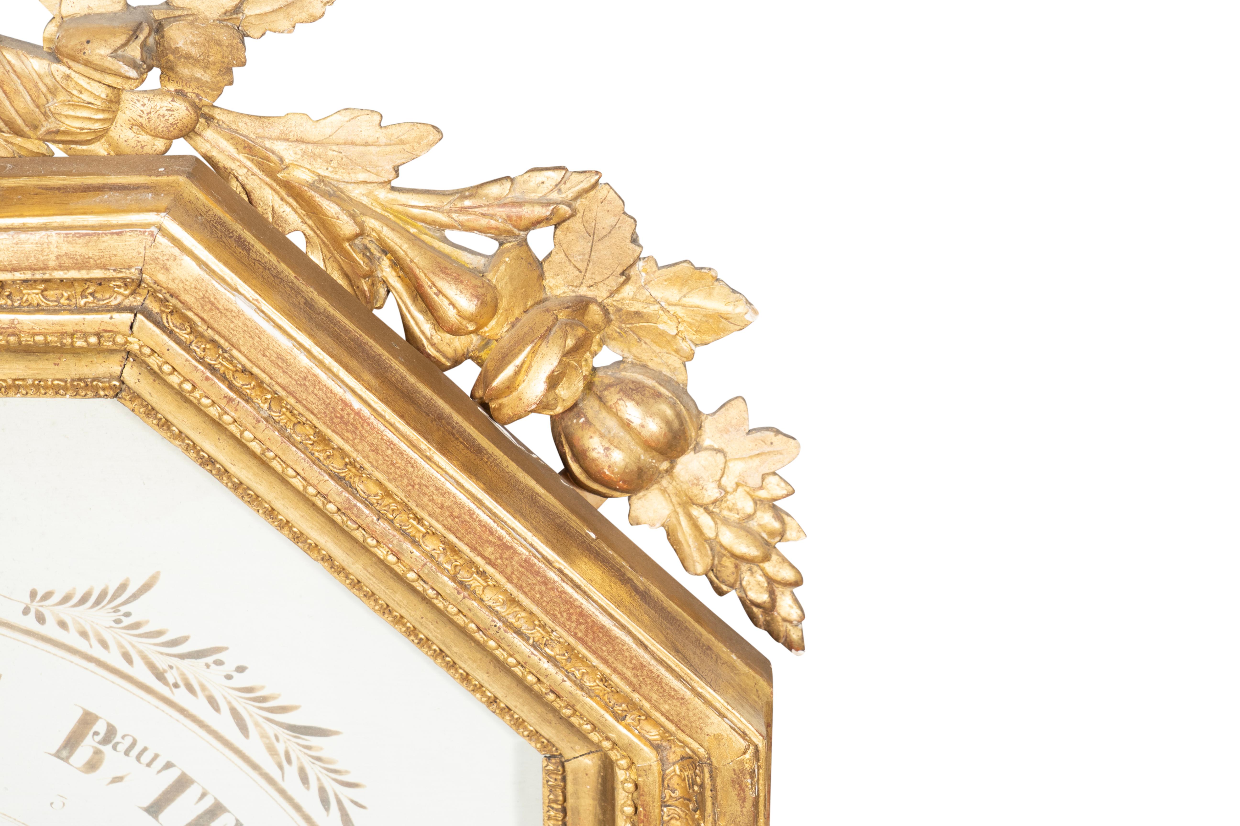 Barómetro Charles X Giltwood en venta 3