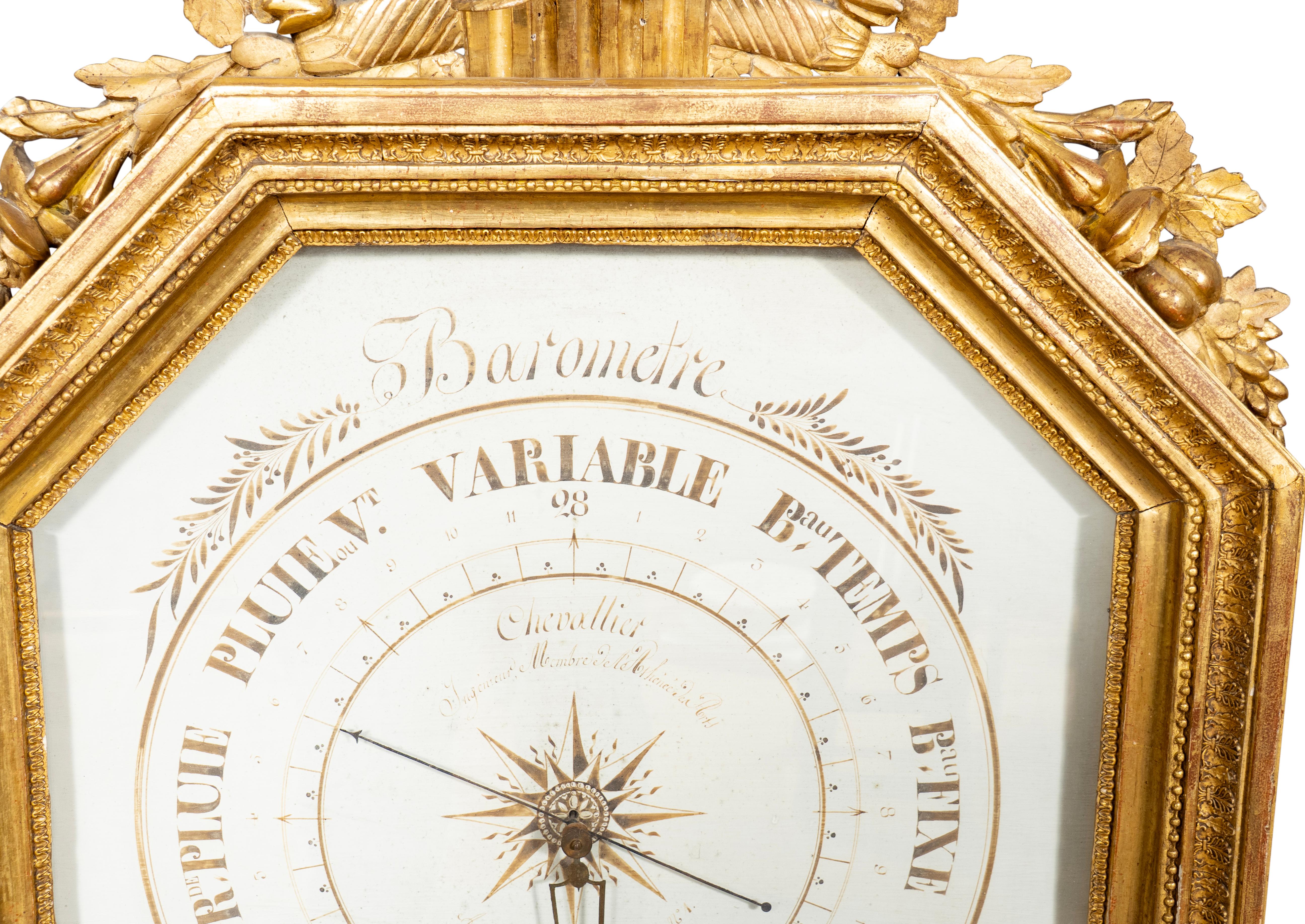 Barómetro Charles X Giltwood Francés en venta