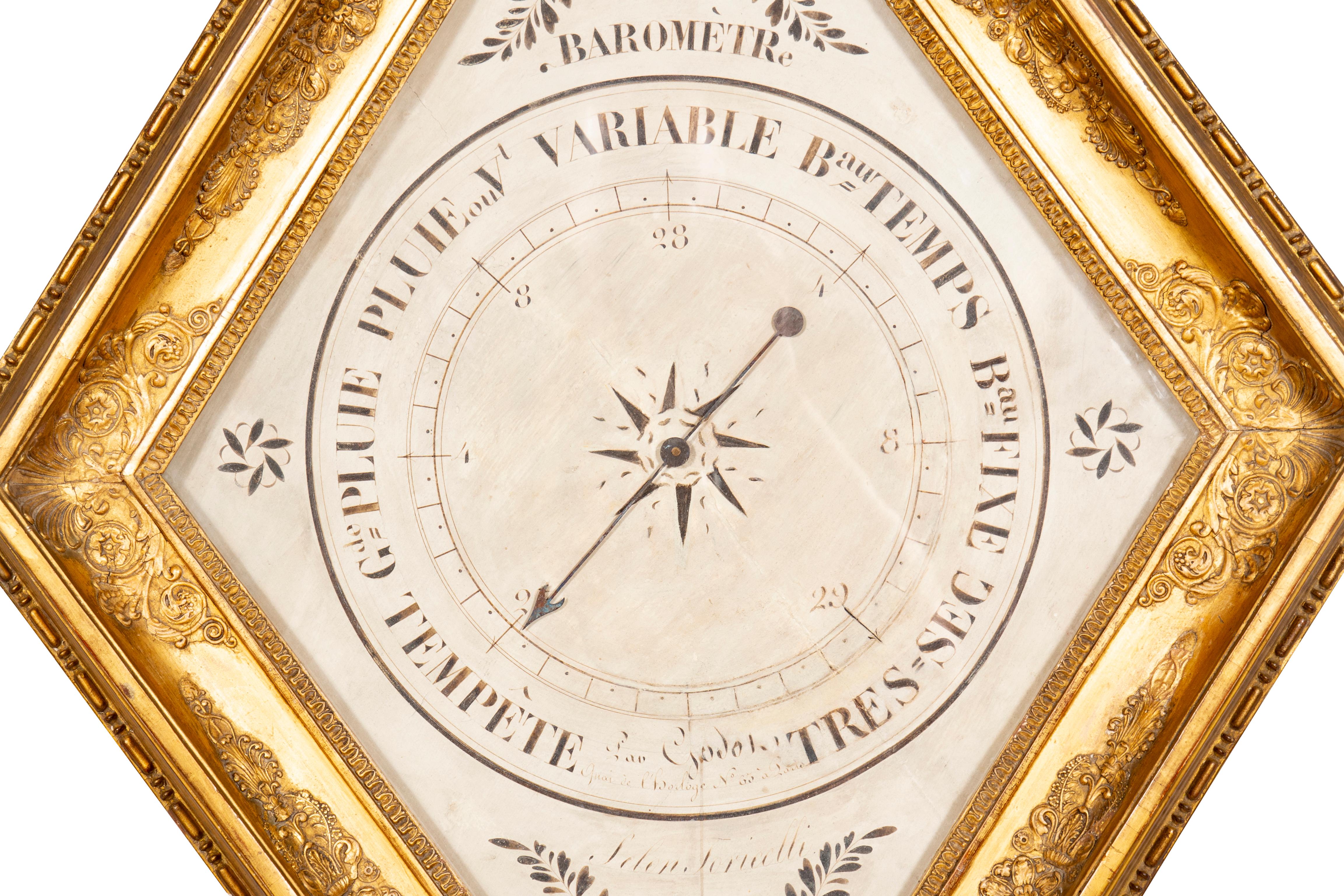 Charles X Giltwood Barometer 2