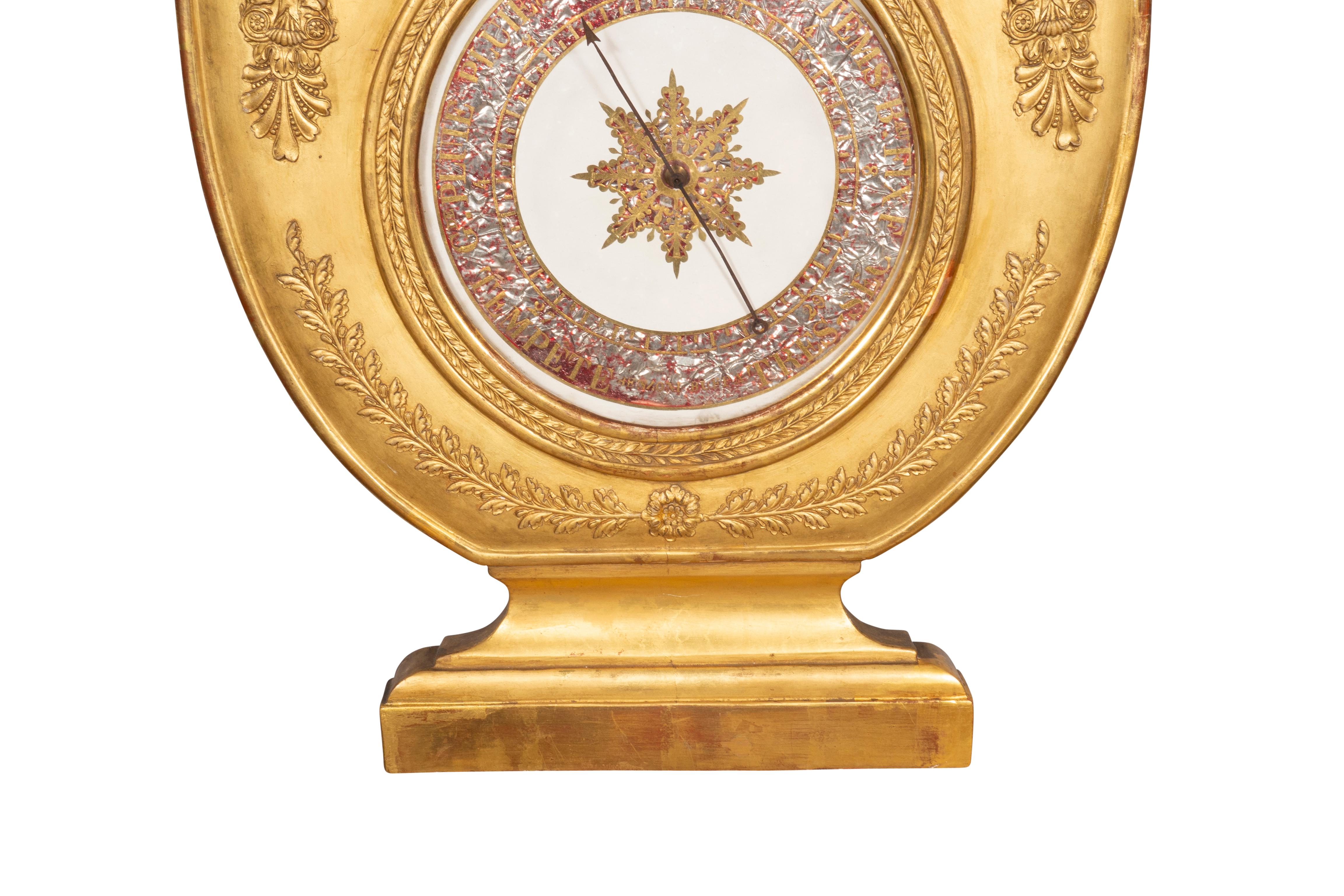 Charles X Giltwood Barometer For Sale 1