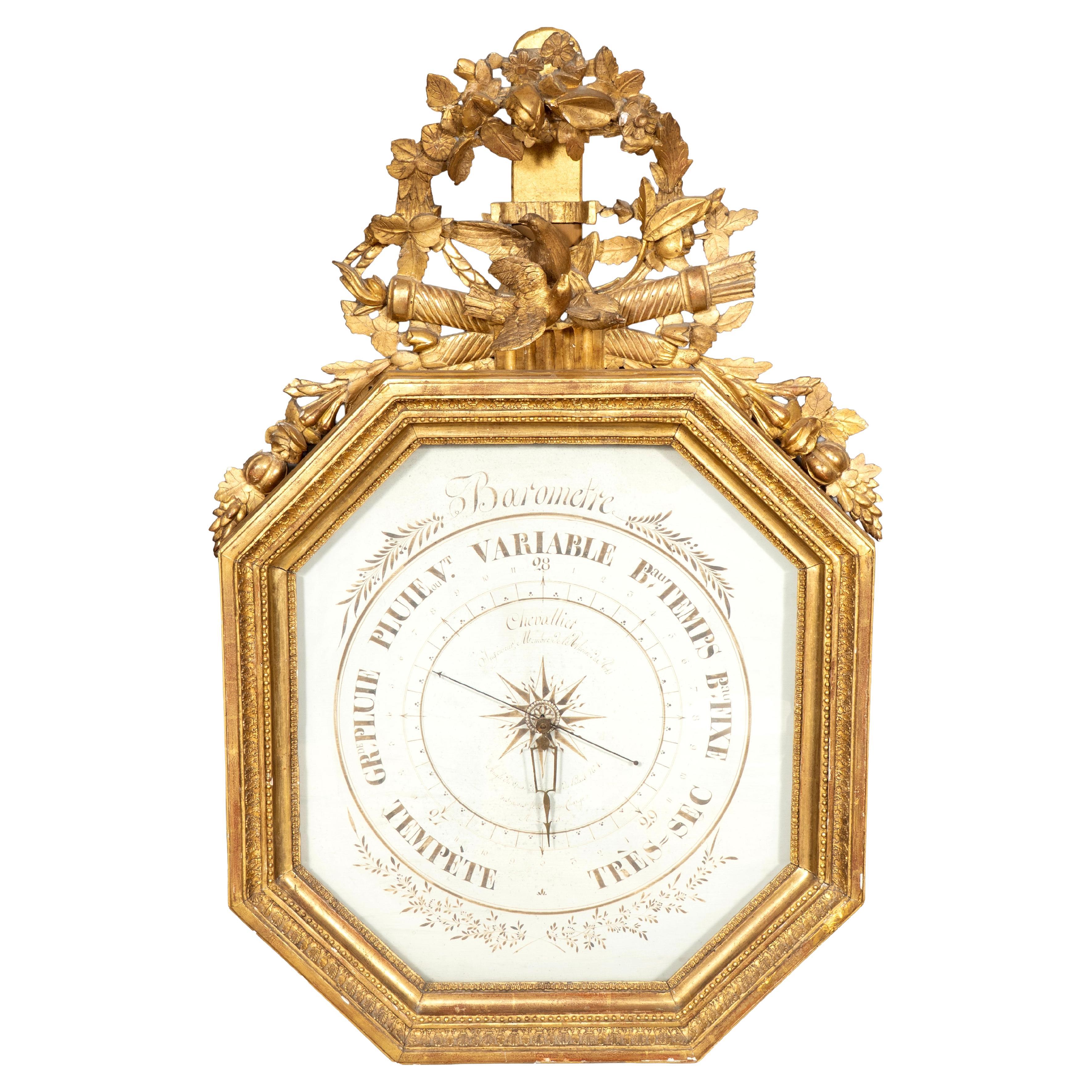 Charles X Giltwood Barometer