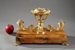 Charles X Inkwell with Mermaid Decoration