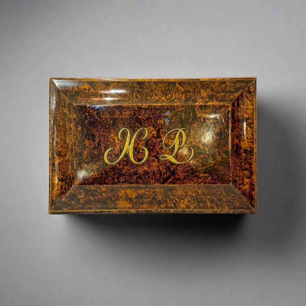 19th Century Charles X Jewelry Box, France c. 1820 For Sale