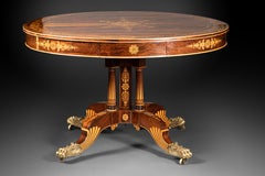 Charles X Rosewood Library Table