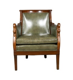Sillón bergère de caoba «Charles X»
