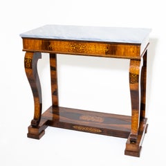 Charles X Konsolentisch aus Mahagoni, Frankreich, erste Hälfte des 19. Jahrhunderts