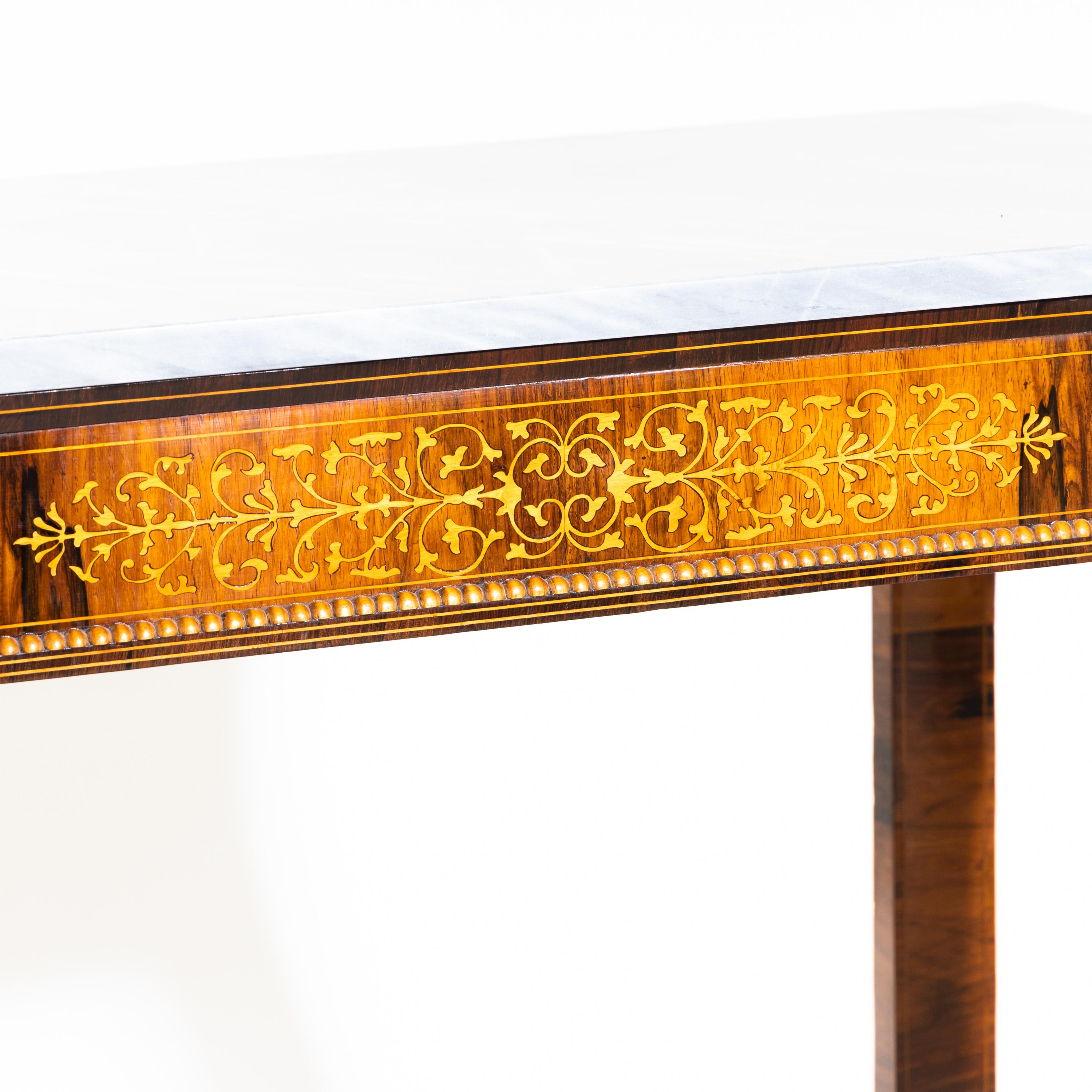 Charles X Mahogany Console Table, France, First Half of the 19th Century For Sale 2