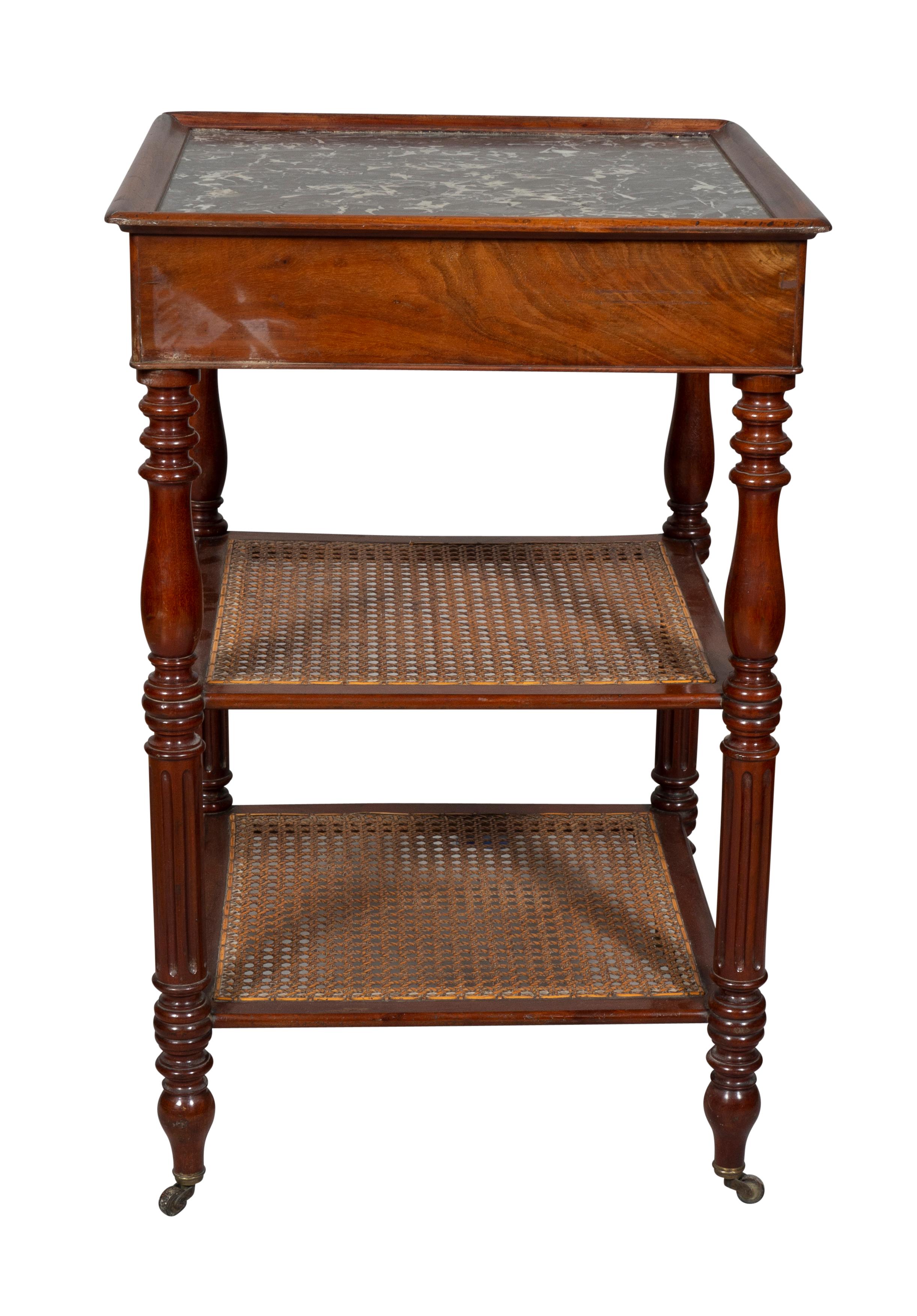 Mid-19th Century Charles X Mahogany Side Table