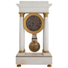 Charles X Mantle Clock, Signed Jeannest, Paris, circa 1830