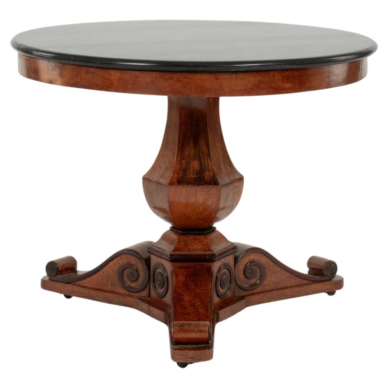Charles X Marble Top Center Table For Sale