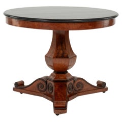 Antique Charles X Marble Top Center Table