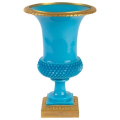 Charles X Medici Blue Turquoise Opaline Vase