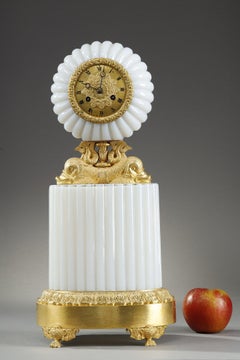 Charles X Opaline clock with Dolphins