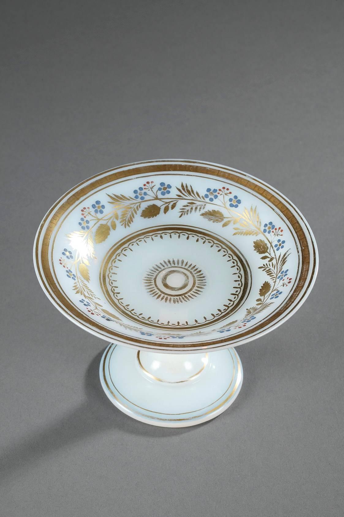 Restauration Charles X Opaline Cup Decorated by Jean-Baptiste Desvignes