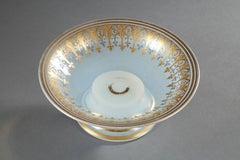 Copa de opalina Charles X con decoración Desvignes