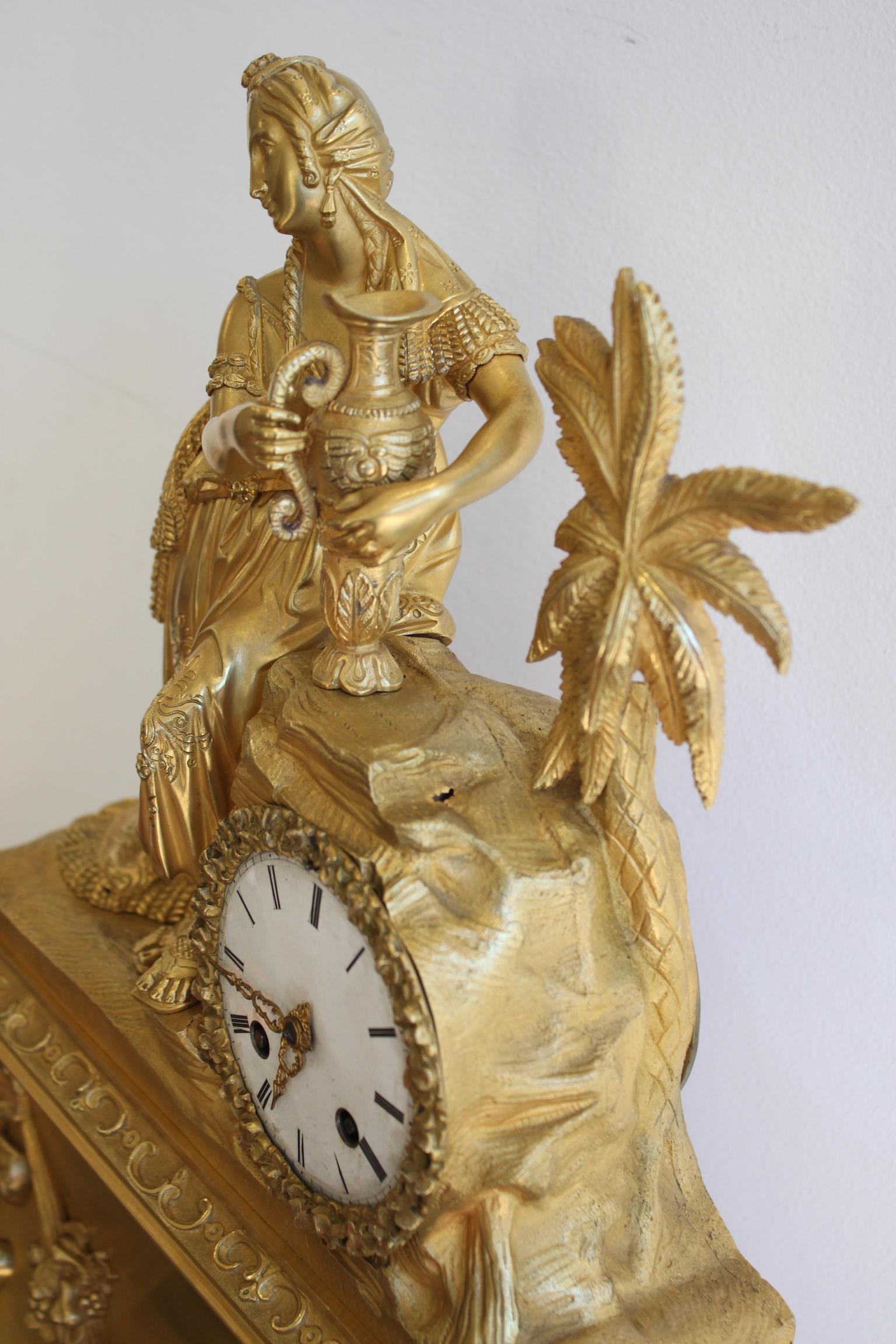Charles X Oriental Clock Woman with Jug 1