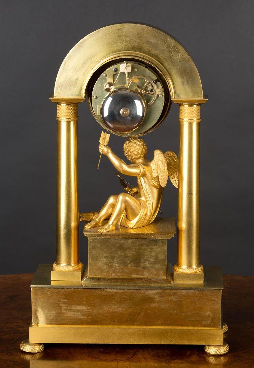 Charles X Ormolu Mantel Clock by Mongin, Paris For Sale 1