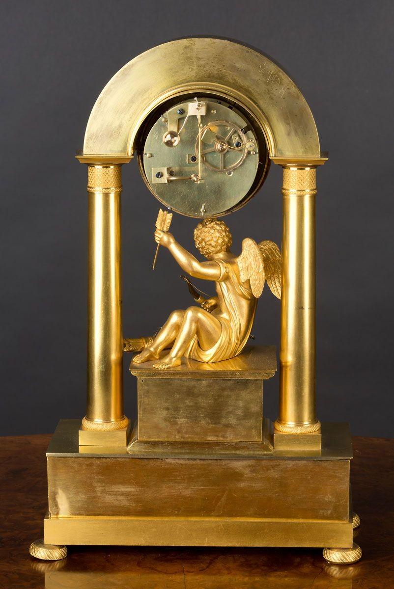 Charles X Ormolu Mantel Clock by Mongin, Paris For Sale 2