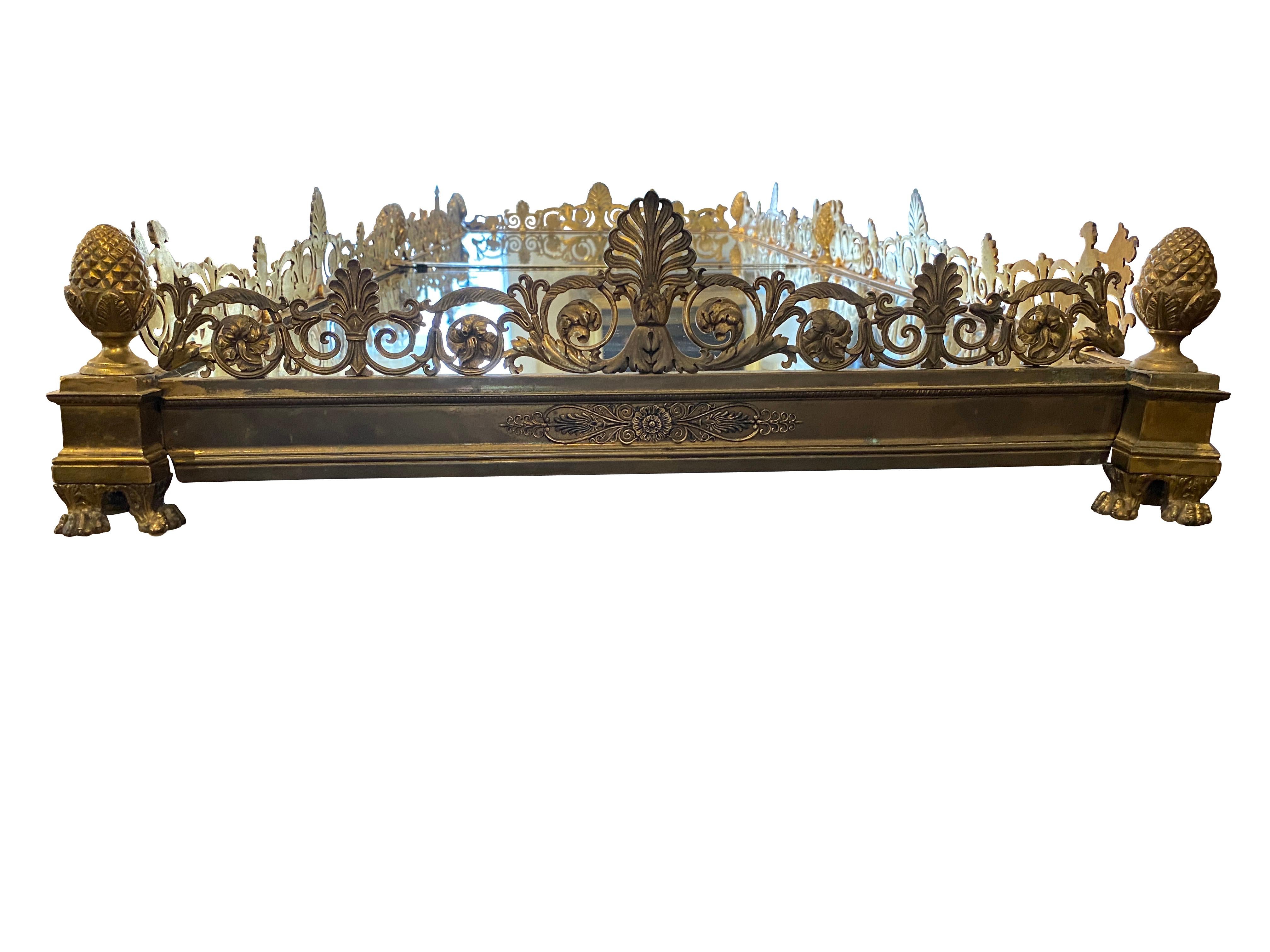 Charles X Ormolu Mirrored Plateau In Good Condition In Essex, MA