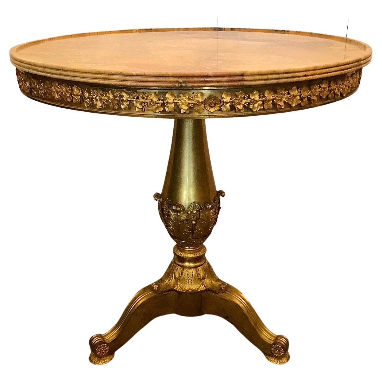 An important Restauration period ormolu Gueridon, c. 1820, Attributed to Thomire For Sale