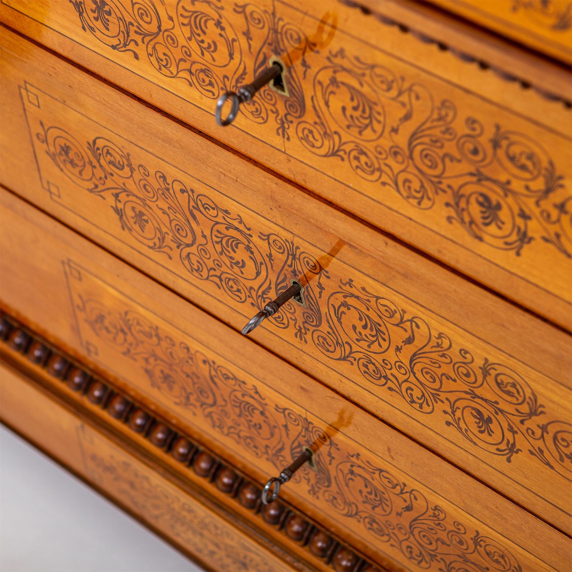 Charles X Pair of Chests of Drawers, Italy 1835-40 3