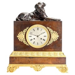 Charles X Pendule with a Bull Mastiff